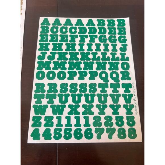 New In Package Bundle of 15 Alphabet Stickers Sheets Glitter Stickers Colorful - Picture 8 of 12